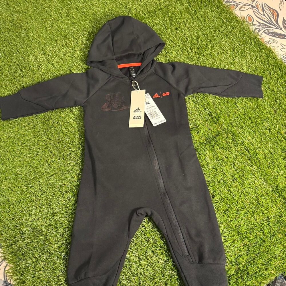 Adidas Black and Navy Jumper